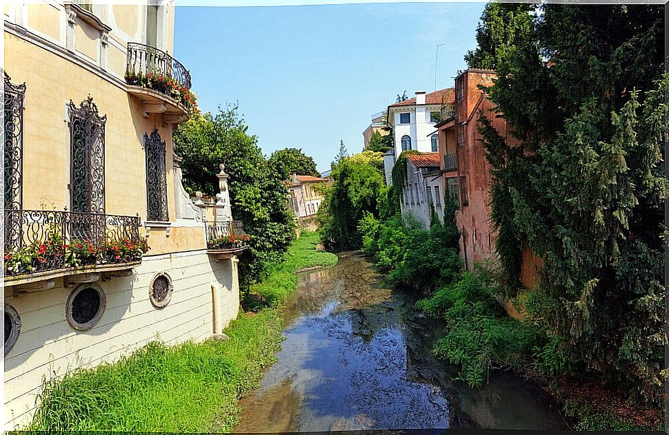 Garden buildings in Padua.