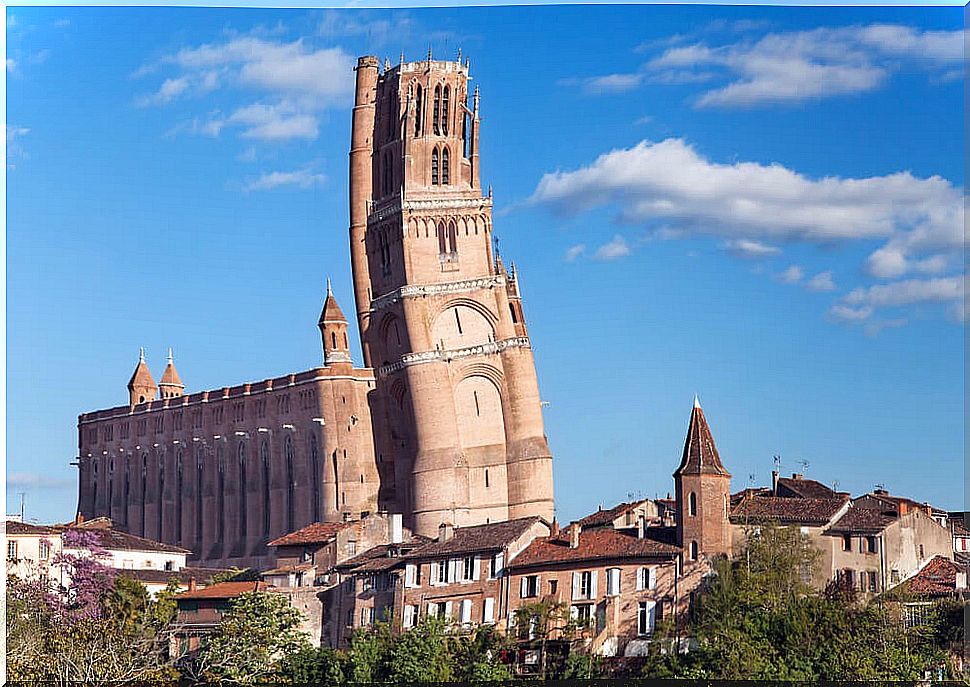 The cathedral of Albi in France, a very special temple