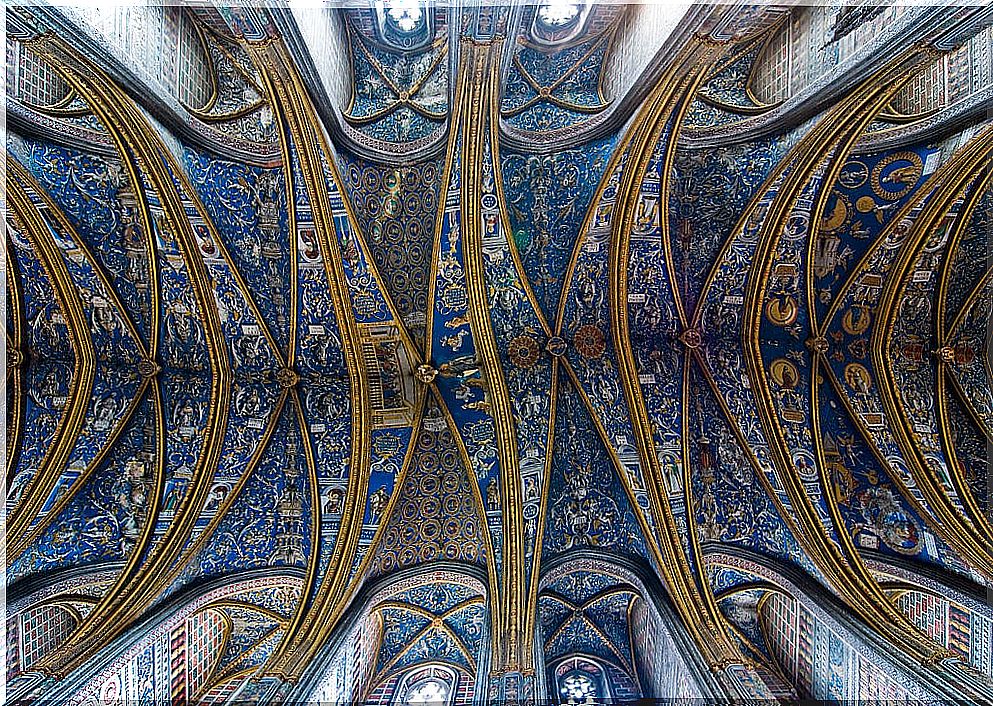 Albi cathedral ceiling frescoes