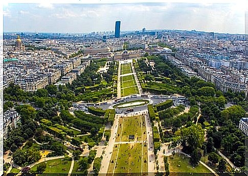 View from the Eiffel Tower in Paris