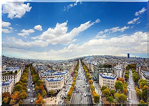 View of the Champs-elysees