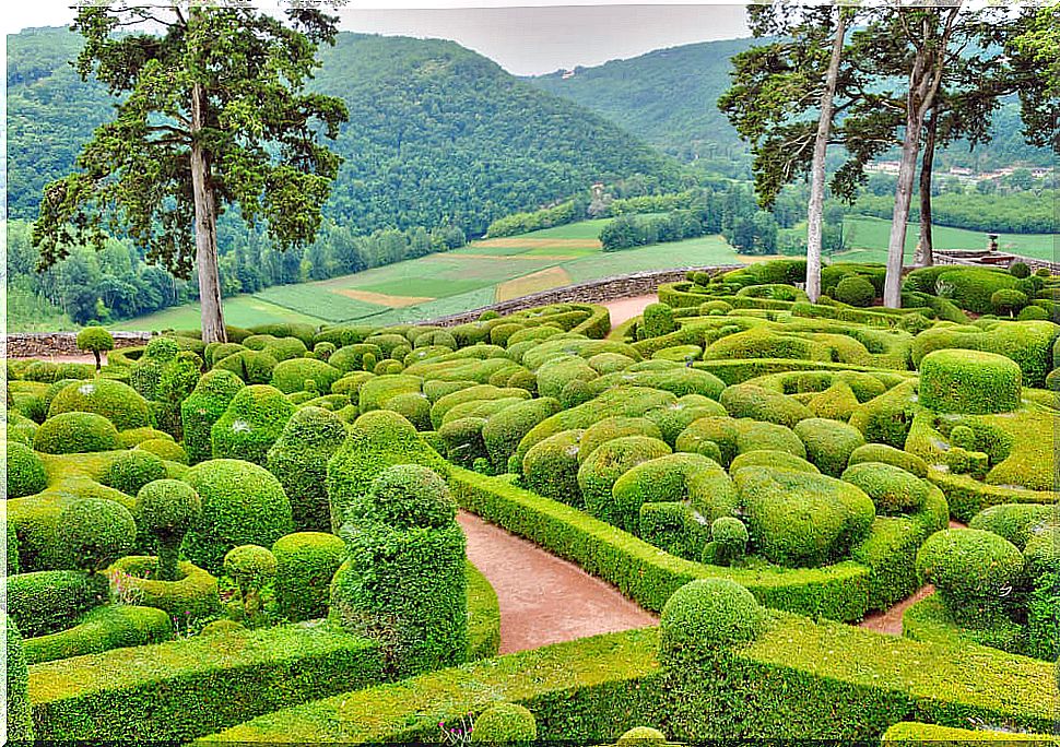 View of the Marqueyssac Gardens