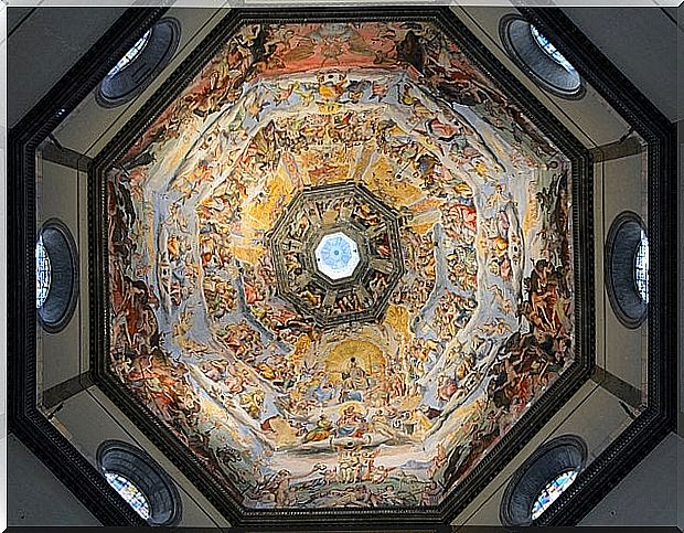 Frescoes of the dome of the Duomo in Florence