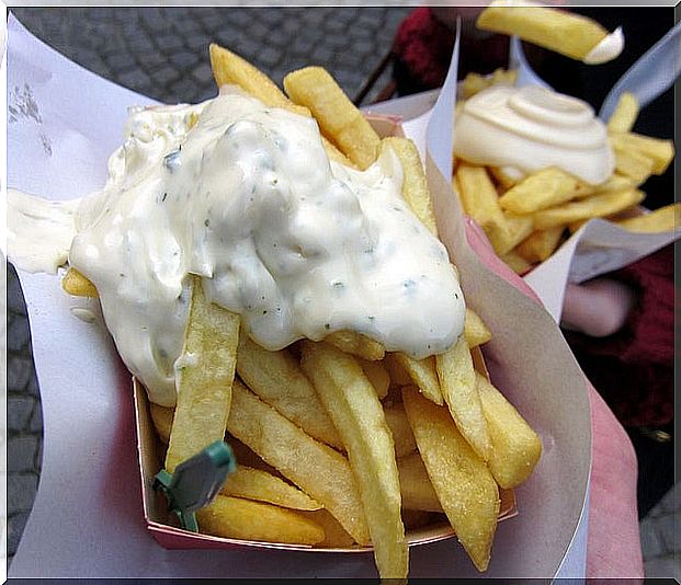 French fries, a product of the gastronomy of Bruges 