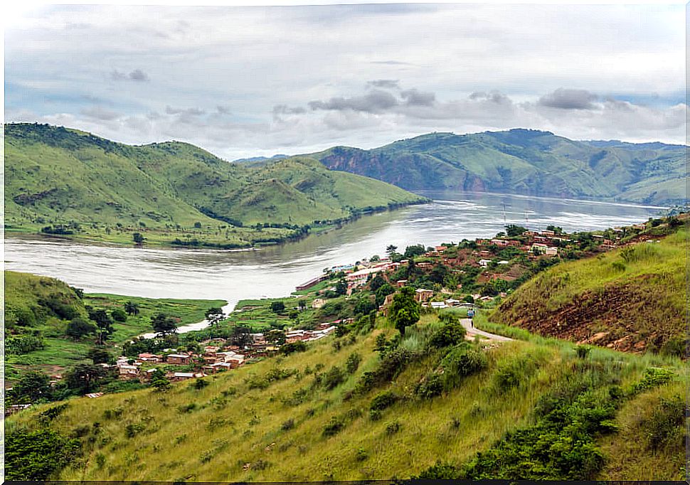 Congo River, one of the most important hydrographic basins