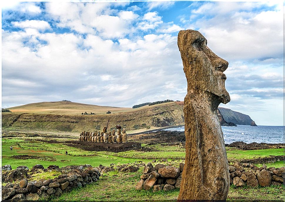 Moai on Easter Island