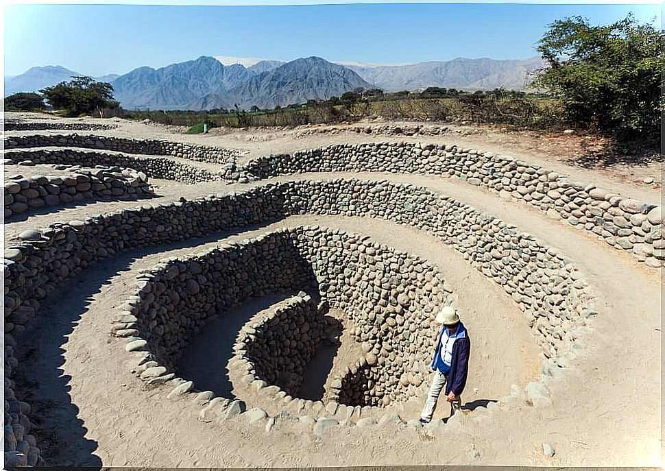 Well of an aqueduct in Nazca