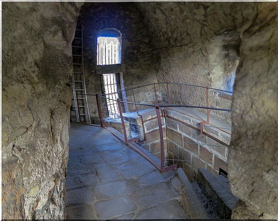 Interior aqueduct of Segovia