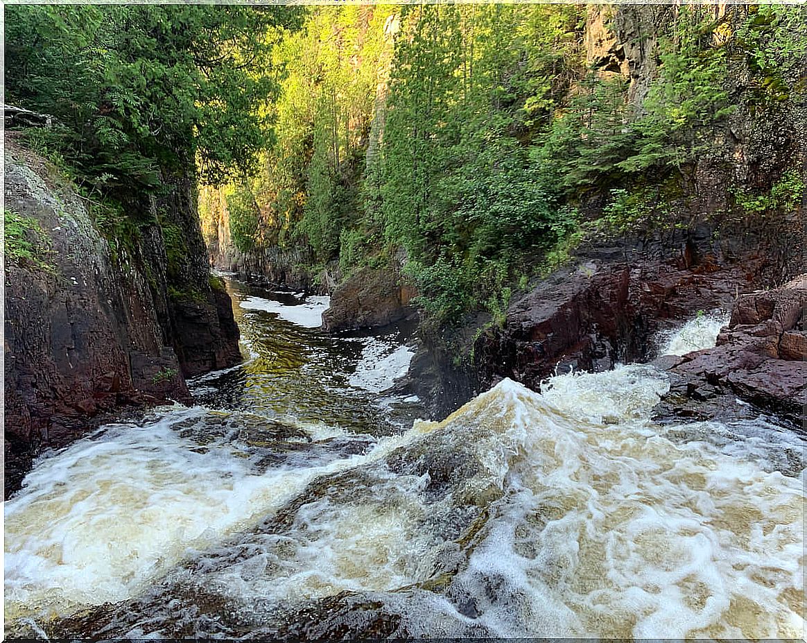 Water course prior to the devil's cauldron.