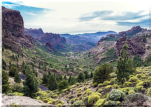 Mountains of Inaugua in Gran Canaria