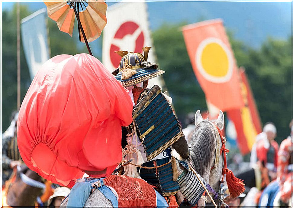 Samurai on horseback 