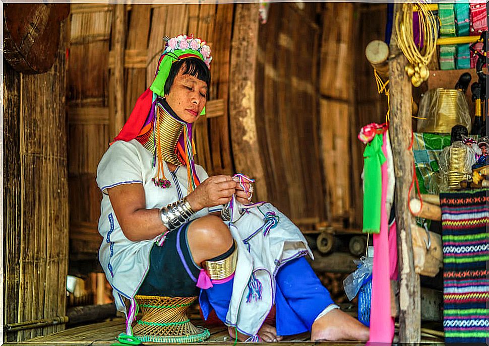 Padaung woman