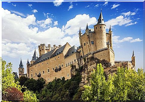 View of the Alcazar of Segovia