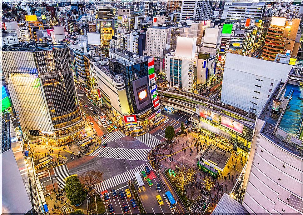 Shibuya Crossing in Tokyo