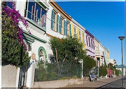 Colorful houses in Valparaíso