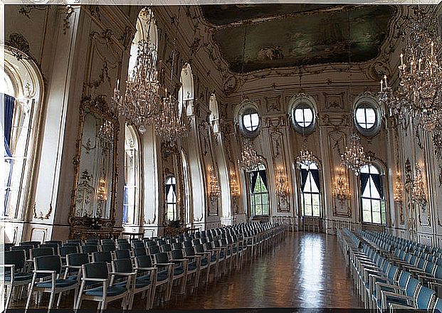 Interior of the archiepiscopal palace of Kromeriz