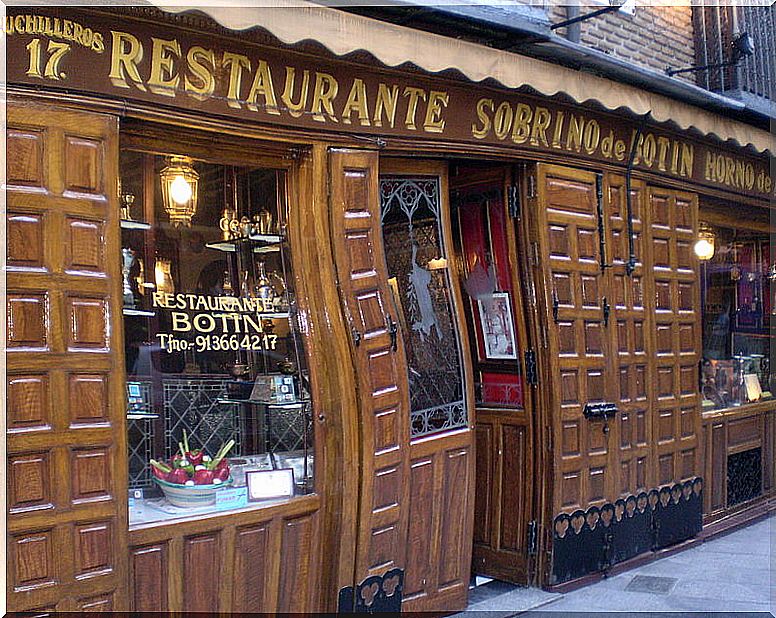 Botín restaurant, in unknown Madrid