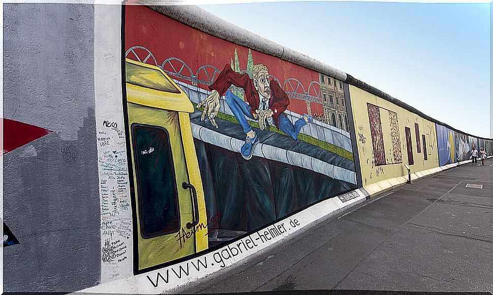 East Side Gallery murals on the Berlin Wall