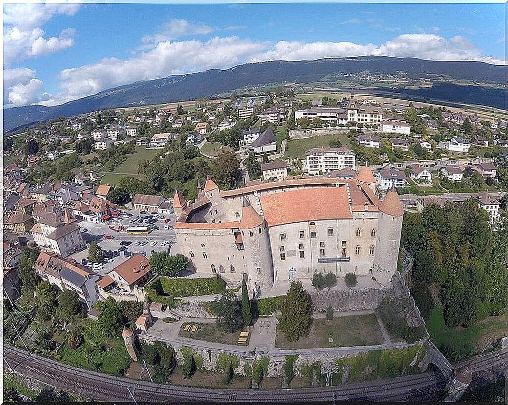 We visited Grandson Castle in Switzerland