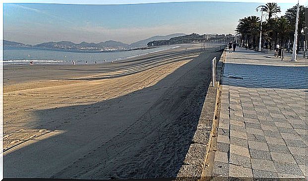 Samil beach in Pontevedra