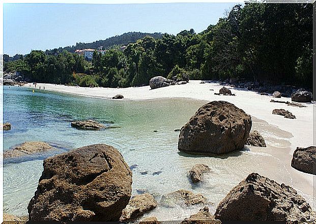 Castiñeiras beach in Pontevedra