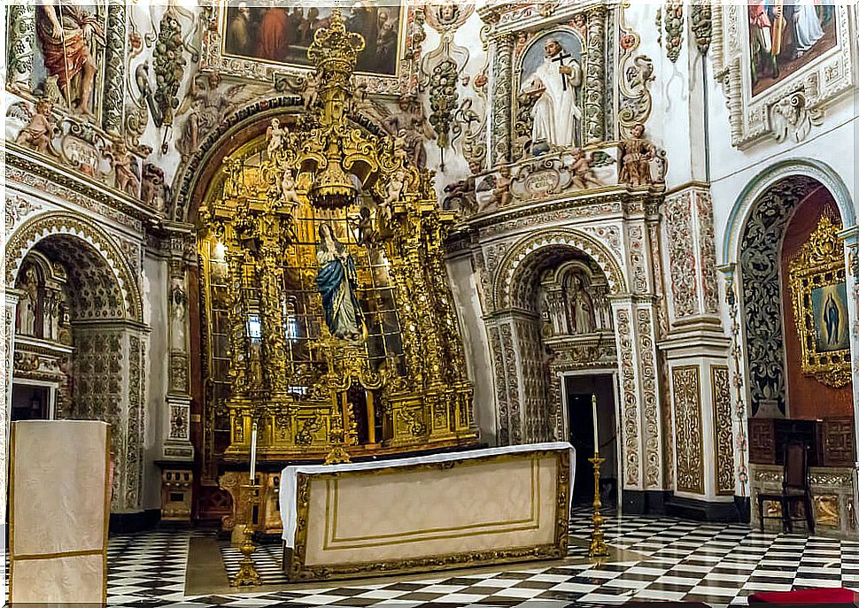 Altar of the church