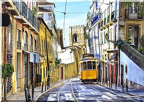 Tram in Lisbon