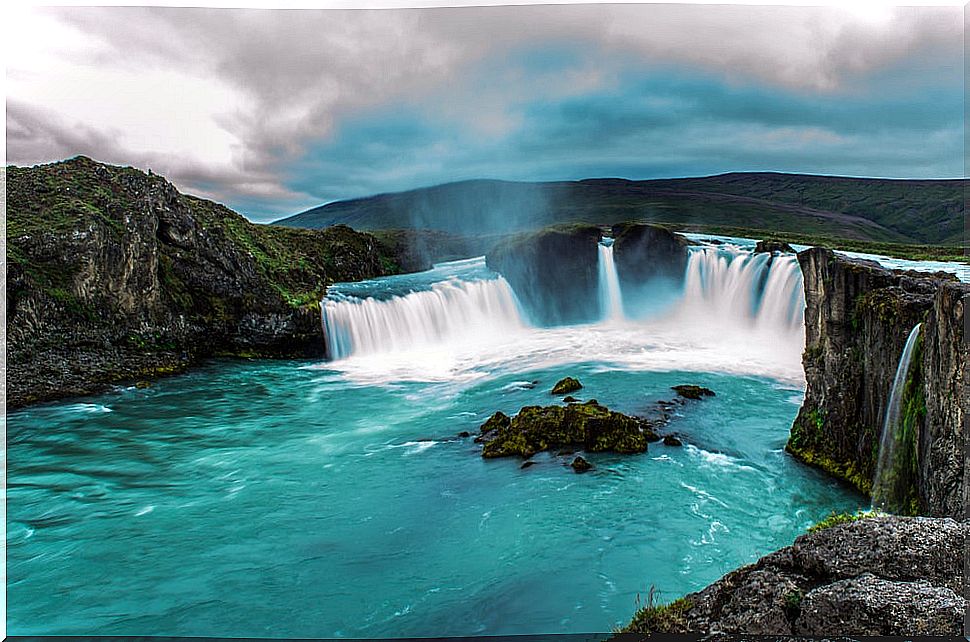 Godafoss waterfall in Iceland